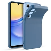 Innens Phone Case for Samsung Galaxy A55/A25/A15 5G 6.5inch Liquid Silicone Protective Cover, Blue